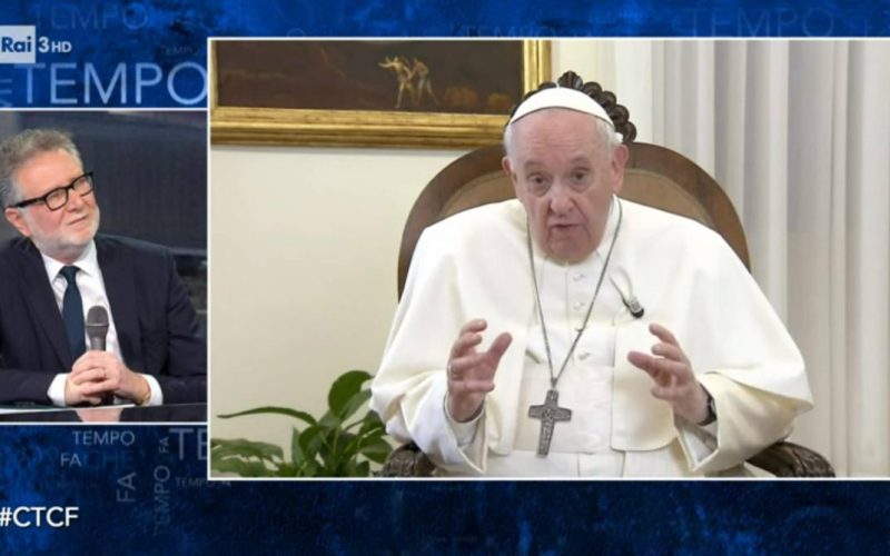 La confessione del Papa da Fabio Fazio non è in “diretta”, ma piace al pubblico